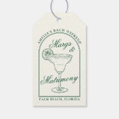 Étiquettes-cadeau Marges et mariage (Dos)