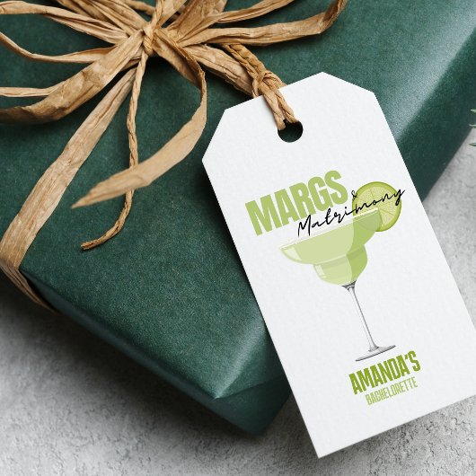 Étiquettes-cadeau Margs & Mariage Bachelorette Faveurs