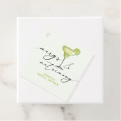 Étiquettes Cadeau Margs & Matrimony Vert Lime Réception de Mariage (En situation)