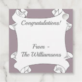 Étiquettes Cadeau Marguerites d'échinacée rose (Dos)