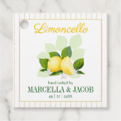 Étiquettes Cadeau Mariage à bouteille Lemoncello (Devant)
