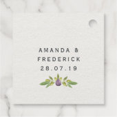 Étiquettes Cadeau Mariage à la grecque (Dos)