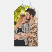 Étiquettes-cadeau Mariage À L'Ananas Tropical Enregistrer La Date Ba (Dos)