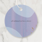 Étiquettes Cadeau Mariage Abstrait moderne scandinave japonais (Dos)