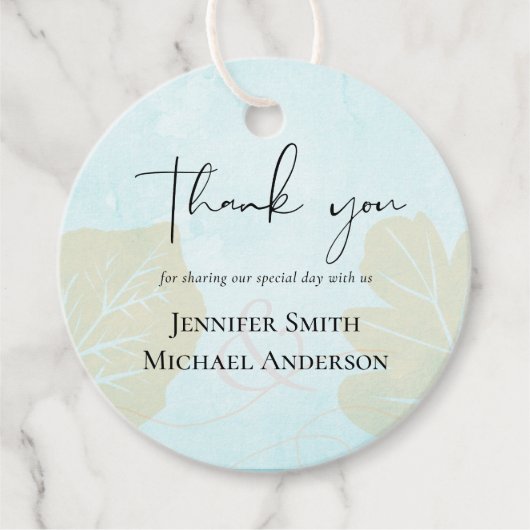 Étiquettes Cadeau Mariage Abstrait moderne scandinave japonais (Devant)