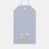 Étiquettes-cadeau Mariage ADELLE Simple Dusk Blue Couple (Dos)