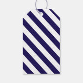 Étiquettes-cadeau Mariage Ancre bleu marine (Dos)