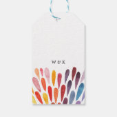 Étiquettes-cadeau Mariage arc-en-ciel vibrant (Dos)