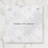 Étiquettes Cadeau Mariage blanc (Dos)