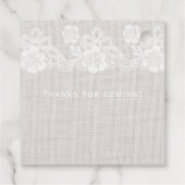 Étiquettes Cadeau Mariage blanc (Dos)