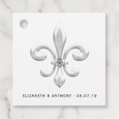 Étiquettes Cadeau Mariage blanc (Devant)