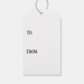 Étiquettes-cadeau Mariage bleu Brides (Dos)