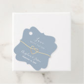 Étiquettes Cadeau Mariage bleu foncé (En situation)