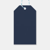 Étiquettes-cadeau Mariage bleu opulent (Dos)