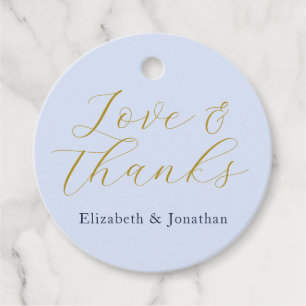 Étiquettes Cadeau Mariage bleu opulent