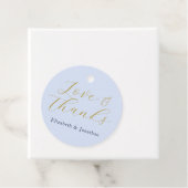 Étiquettes Cadeau Mariage bleu opulent (En situation)