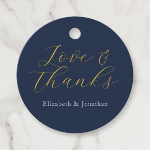 Étiquettes Cadeau Mariage bleu opulent