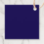 Étiquettes Cadeau Mariage bleu profond (Dos)