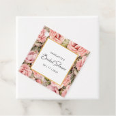 Étiquettes Cadeau Mariage Blush Rose Floral (En situation)