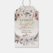 Étiquettes-cadeau Mariage Bohème Automnal aux Tons Apaisés (Devant)