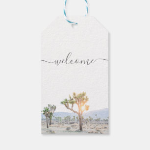 Étiquettes-cadeau Mariage Boho de bienvenue moderne Joshua Tree
