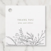 Étiquettes Cadeau Mariage Bouquet débordant (Devant)