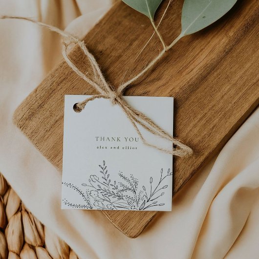 Étiquettes Cadeau Mariage Bouquet débordant