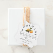 Étiquettes Cadeau Mariage branché Orangecello Liqueur (En situation)