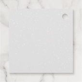 Étiquettes Cadeau Mariage Cabine Rustique de forêt d'hiver (Dos)