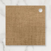 Étiquettes Cadeau Mariage campagnard de Lavande de coton rustique (Dos)