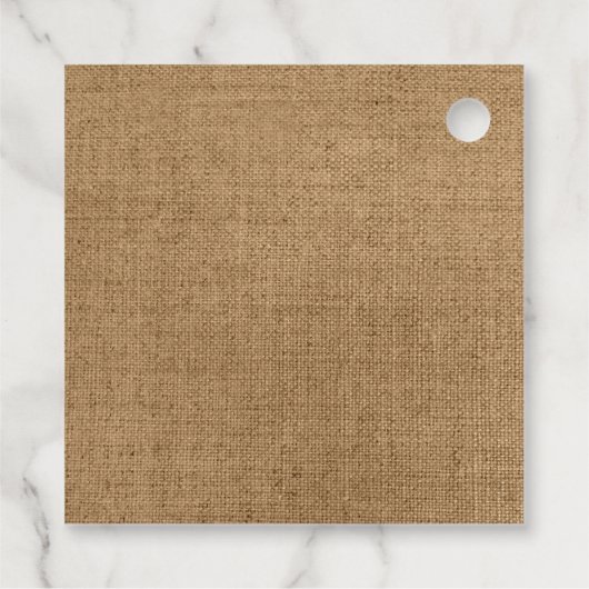 Étiquettes Cadeau Mariage campagnard de Lavande de coton rustique (Dos)