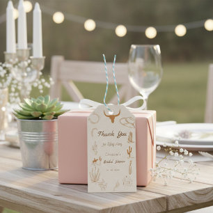 Étiquettes-cadeau Mariage champêtre bohème Saddle up Cowboy enterrem