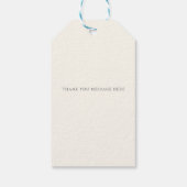 Étiquettes-cadeau Mariage Champêtre Bourguignon Floral Automne  (Dos)