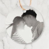 Étiquettes Cadeau Mariage chinois à deux fleurs de pêche (Dos)