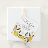 Étiquettes Cadeau Mariage Citron Joli Citrus (En situation)