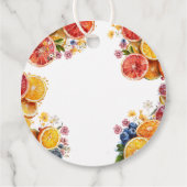 Étiquettes Cadeau Mariage Citronné de la Fête de la Mariée  (Dos)