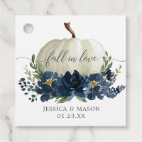 Mariage Citrouille bleu de la marine