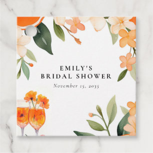 Étiquettes Cadeau Mariage civil avec Aperol Spritz aquarelle