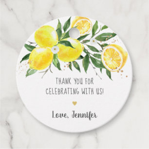Étiquettes Cadeau Mariage civil Citron Vert Doré