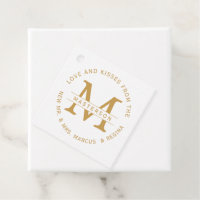 Mariage Couple Monogramme Amour et Baisers