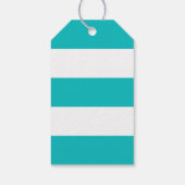 Étiquettes-cadeau Mariage d'Ancre de couleur modifiable blanc bandes (Dos)