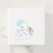 Étiquettes Cadeau Mariage d'aquarelle de plage (En situation)