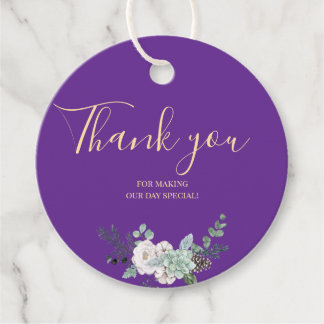 Étiquettes Cadeau Mariage d'aquarelle d'hiver