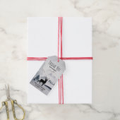 Étiquettes-cadeau Mariage d'aquarelle gris-rustique (Avec de la ficelle)