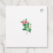 Étiquettes Cadeau Mariage d'aquarelle périphérique fleur sauvage (Dos)
