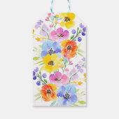 Étiquettes-cadeau Mariage d'aquarelle ressort (Dos)