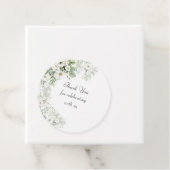 Étiquettes Cadeau Mariage d'aquarelle vert pâle rose à  (En situation)