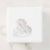 Étiquettes Cadeau Mariage d'argent et d'or (En situation)