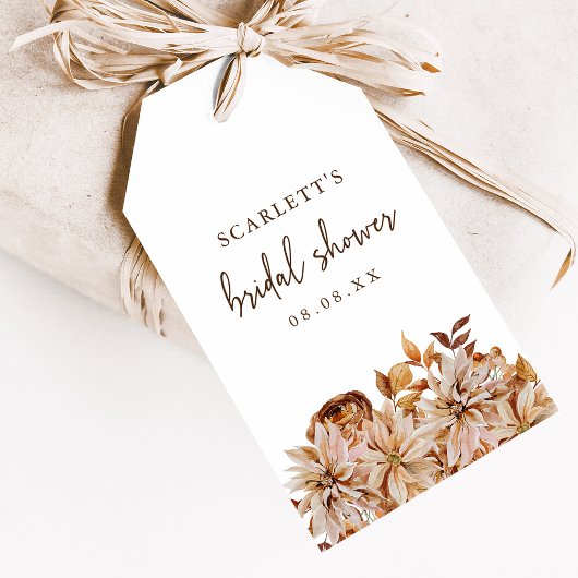 Étiquettes-cadeau Mariage d'automne