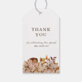 Étiquettes-cadeau Mariage d'automne (Dos)